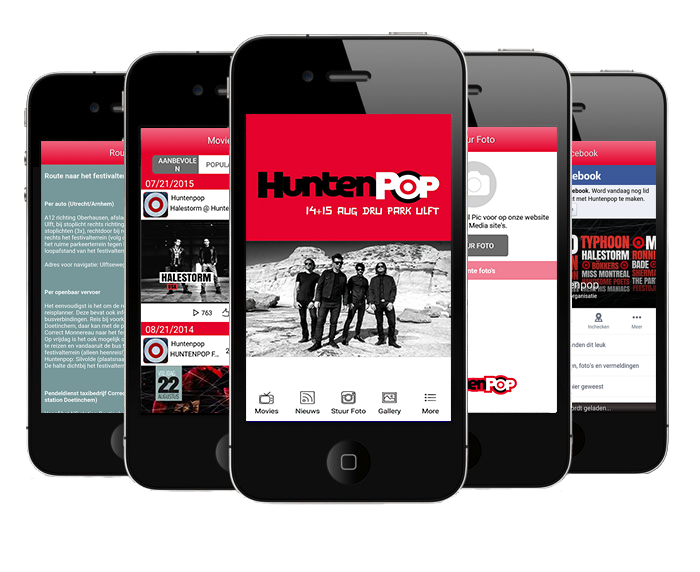 Huntenpop festival App iMediaStars